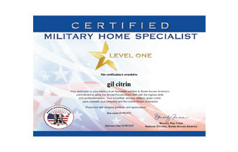 Gil Citrin Certified Military Home Specialist
