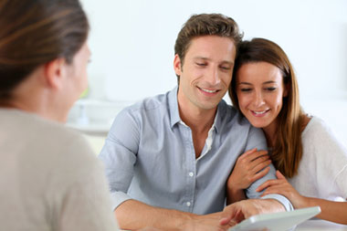 Clients with loan officer getting Mortgage Quote in NY & PA 